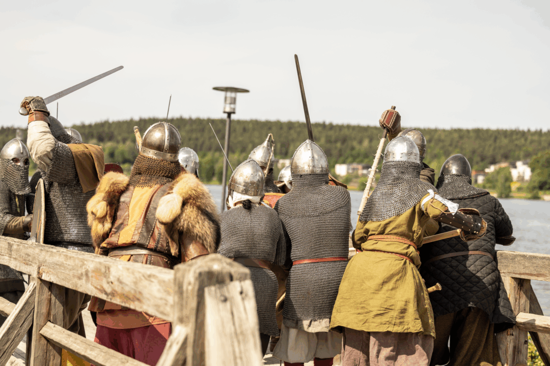 Taistelunäytös Hämeen Keskiaikafestivaalilla